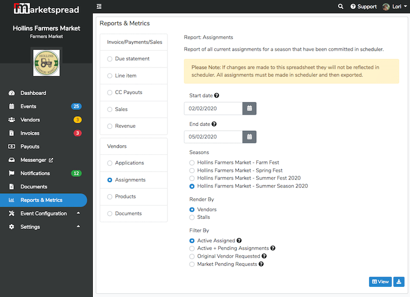 flea market management software